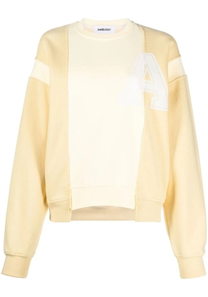 AMBUSH multi-panel long-sleeve sweatshirt - Yellow