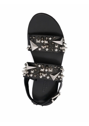 Philipp Plein studded leather sandals - Black