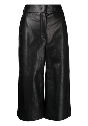 Goen.J high waist cropped trousers - Black