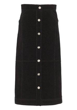 Barrie high-waisted midi skirt - Black