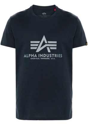 Alpha Industries logo-print cotton T-shirt - Blue