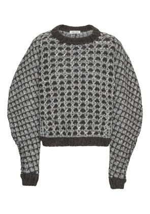 Henrik Vibskov textured long-sleeve sweater - Brown