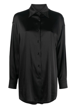 TOM FORD pointed-collar button-up shirt - Black