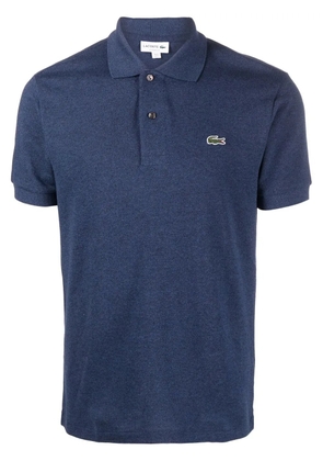 Lacoste logo-patch short-sleeve polo shirt - Blue