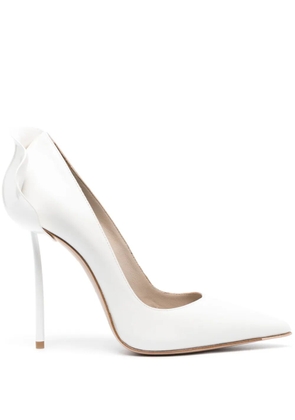 Le Silla 120mm Petalo ruffle-detail pumps - White