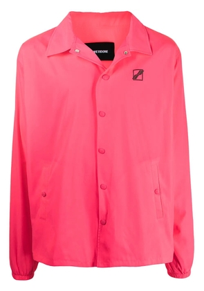 We11done logo-print shirt jacket - Pink