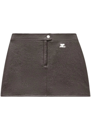 Courrèges A-line mini skirt - Brown