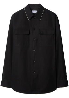Off-White zip-edge cotton shirt - Black