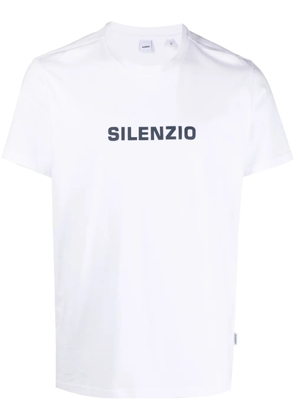 ASPESI Silenzio print cotton T-shirt - White