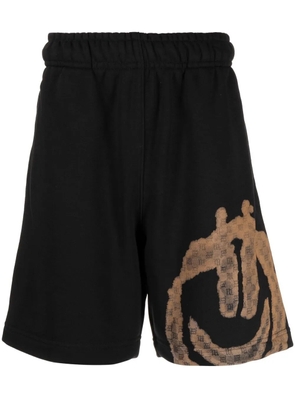 MISBHV monogram-smiley track shorts - Black