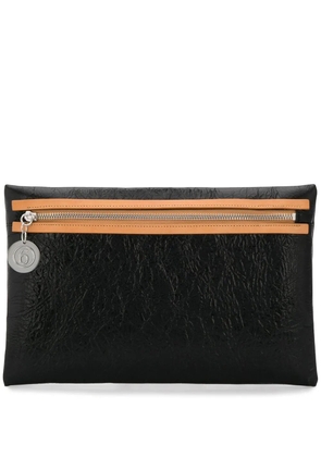MM6 Maison Margiela textured clutch bag - Black