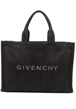 Givenchy logo-embroidered tote bag - Black