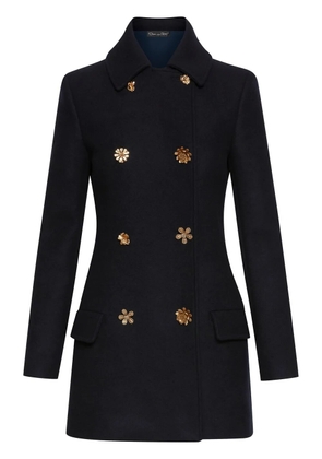 Oscar de la Renta button-detail blazer dress - Blue