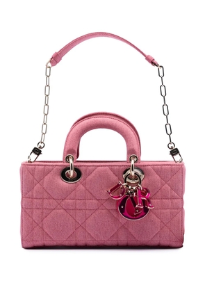 Christian Dior Pre-Owned 2022 Medium Denim Macrocannage Lady D Joy satchel - Pink