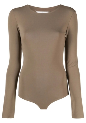 Maison Margiela four-stitch jersey bodysuit - Neutrals