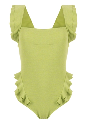 Clube Bossa ruffle-trimmed swimsuit - Green