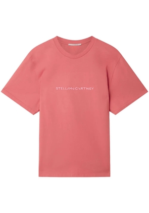 Stella McCartney Stella Iconics logo-print T-shirt - Pink