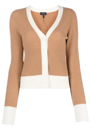rag & bone ribbed cashmere cardigan - Brown