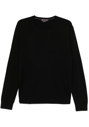 Michael Kors logo-embroidered sweater - Black