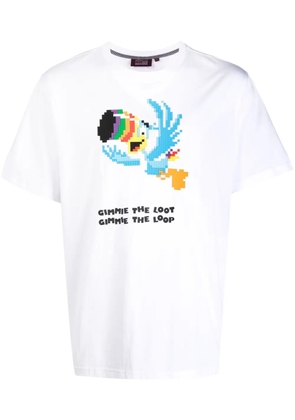 Mostly Heard Rarely Seen 8-Bit Give Me The Loop cotton T-shirt - White