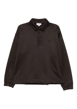 Lacoste logo-patch polo shirt - Brown