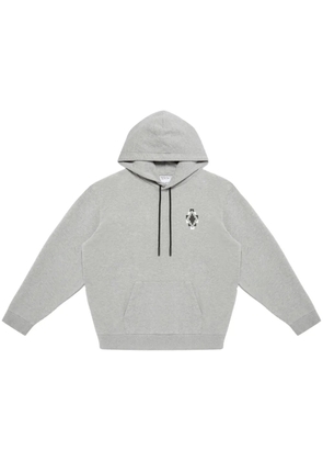 COUNTY OF MILAN Bandana Cross cotton hoodie - Grey