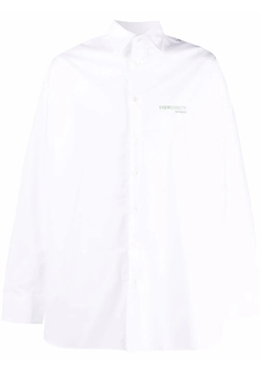 Raf Simons embroidered-logo shirt - White