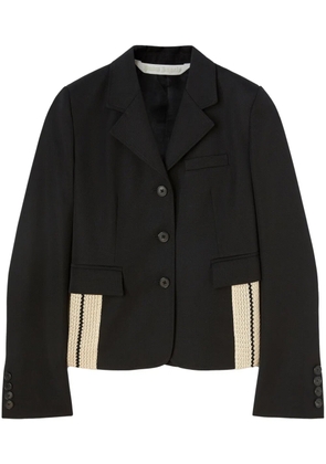 Palm Angels side-embellished fitted blazer - Black