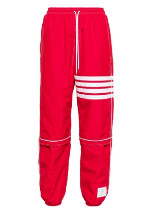 Thom Browne mid-rise ripstop track trousers - Red
