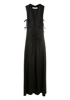 Lethicia Bronstein Teres satin maxi dress - Black
