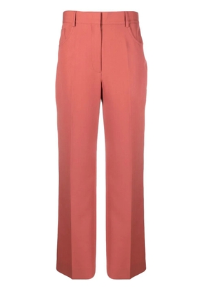 Victoria Beckham high-waisted straight trousers - Pink