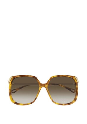 Chloé Eyewear Aly oversized-frame sunglasses - Brown