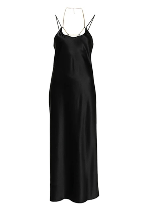Alexander Wang chain-strap silk midi dress - Black