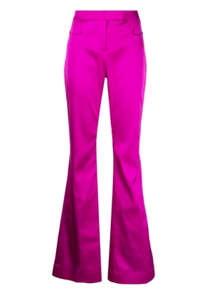 TOM FORD flared satin trousers - Purple