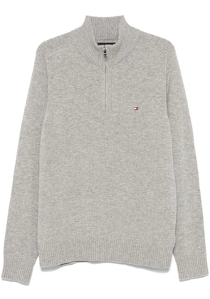 Tommy Hilfiger half-zip wool sweater - Grey