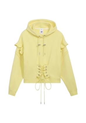 PUMA x Collina Strada ruffled hoodie - Yellow