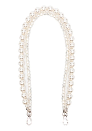 Simone Rocha faux-pearl shoulder strap - White
