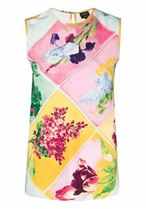 Jean Paul Gaultier Pre-Owned 2000s floral-print vest - Pink