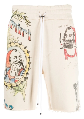 AMIRI Zig-Zag printed shorts - Neutrals