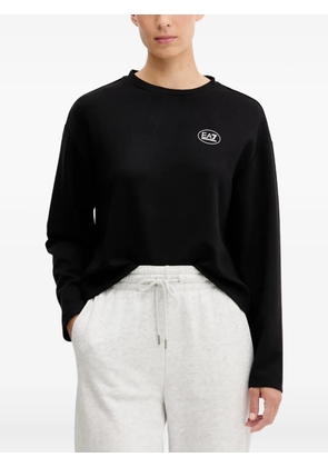 Ea7 Emporio Armani logo-print sweatshirt - Black