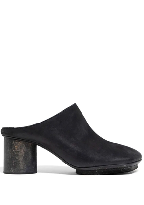 Uma Wang block-heel leather mules - Black
