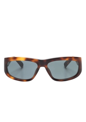 Jacquemus Les Lunettes Pilota rectangle-frame sunglasses - Brown