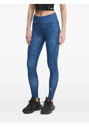 adidas by Stella McCartney scattered-print leggings - Blue