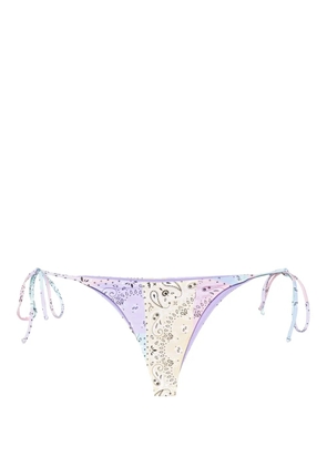 MC2 Saint Barth Marielle paisley-print bikini bottoms - Purple