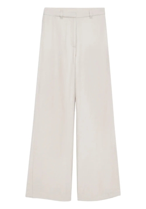ANINE BING Lyra wide-leg trousers - White