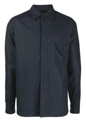 Giorgio Armani wool shirt jacket - Blue