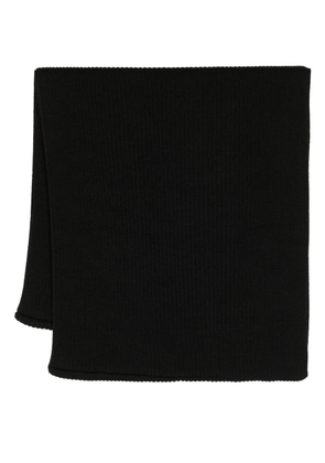 Julius ribbed circular-design scarf - Black