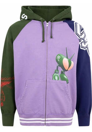 Supreme x Junya Watanabe zip-up hoodie - Purple
