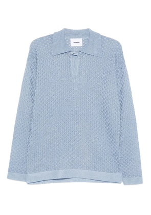 Bonsai polo-neck sweater - Blue