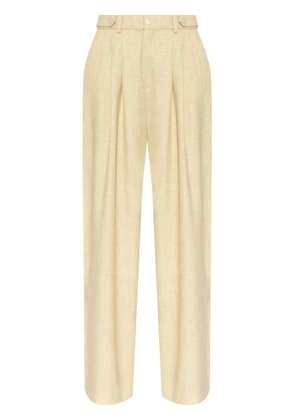 Gestuz pleat-detailing trousers - Neutrals